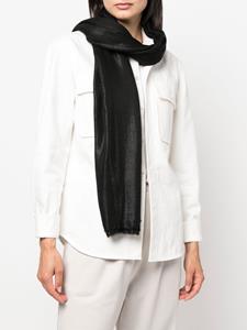fabianafilippi Fabiana Filippi Sjaal met tonaal design - Zwart