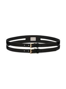 Dolce & Gabbana Riem met dubbele band - Zwart