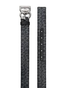 dolce&gabbana Dolce & Gabbana Riem met logogesp - Zwart