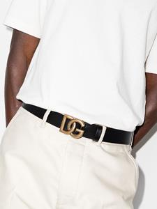 dolce&gabbana Dolce & Gabbana Riem met logogesp - Zwart