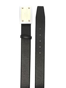 dolce&gabbana Dolce & Gabbana Leren gespriem - Zwart