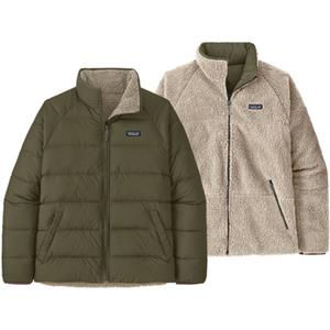 Patagonia - Reversible Silent Down Jacket - Donsjack, olijfgroen