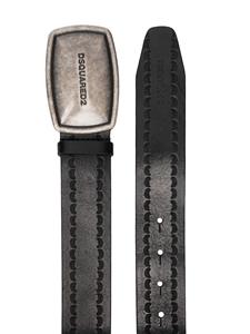 DSQUARED2 logo buckle belt - Zwart