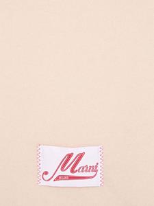 Marni Sjaal met logopatch van alpacablend - Beige