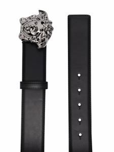 Versace La Medusa leren riem - Zwart