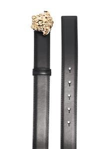 Versace La Medusa leren riem - Zwart