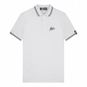 Malelions Men Signature Polo | White
