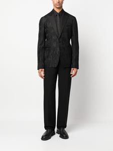 Alexander McQueen Blazer met all-over print - Zwart