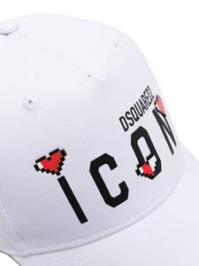 DSQUARED2 Honkbalpet met logo - Wit