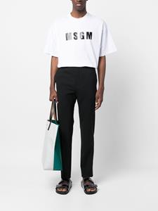 MSGM Broek met logoband - Zwart
