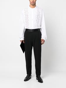 giorgioarmani Giorgio Armani Broek met toelopende pijpen - Zwart
