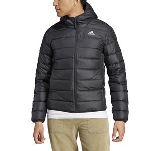 Adidas Lichte donsjas met ritssluiting en kap Essentials