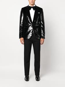 Philipp Plein Blazer met metallic-effect - Zwart