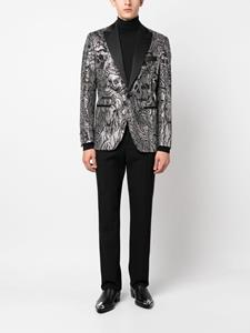 Philipp Plein Getailleerde blazer - Zwart