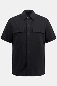 JP1880 Kurzarmhemd Jersey-Hemd Halbarm Kent-Kragen Modern Fit