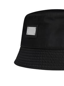 dolce&gabbana Dolce & Gabbana Vissershoed met logo-applicatie - Zwart