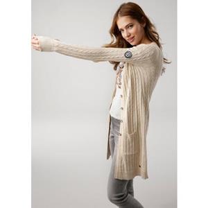 KangaROOS Lang vest met trendy kabelpatroon en zakken