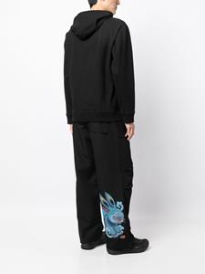Maharishi Broek met geborduurd konijn - Zwart