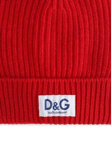 dolce&gabbana Dolce & Gabbana Muts met logopatch - Rood
