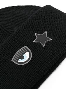 chiaraferragni Chiara Ferragni Muts met logopatch - Zwart
