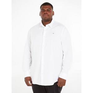 Calvin Klein Big&Tall Langarmhemd "BT STRETCH POPLIN SLIM SHIRT", in großen Größen mit durchgehender Knopfleiste