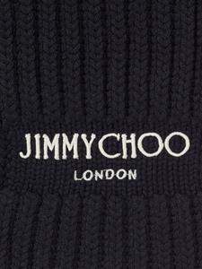 jimmychoo Jimmy Choo Sjaal met geborduurd logo - Zwart