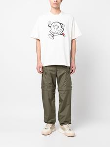 monclergrenoble Moncler Grenoble Broek met contrasterende afwerking - Groen