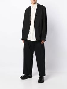 commedesgarçonshommeplus Comme des Garçons Homme Plus Broek met geplooid detail - Zwart