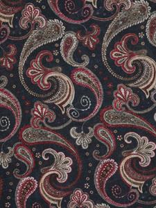 Kiton Sjaal met paisley-print - Blauw