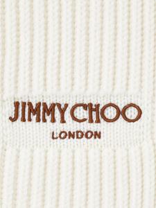 jimmychoo Jimmy Choo Sjaal met geborduurd logo - Wit