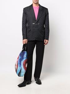 charlesjeffreyloverboy Charles Jeffrey Loverboy Blazer met jacquard - Zwart