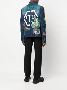 philippplein Philipp Plein Jack met grafische print - Blauw