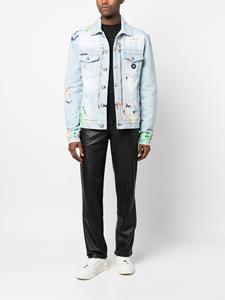 philippplein Philipp Plein Jack met verfspatten - Blauw