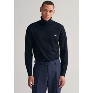 Gant Rollkragenpullover Classic Cotton Rollerneck Turtelneck Premium Rolli aus weicher 100% Baumwolle, Übergangspullover
