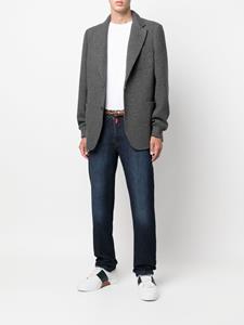 Canali Blazer met enkele rij knopen - Grijs