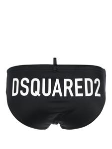 DSQUARED2 Zwembroek met logoprint - Zwart