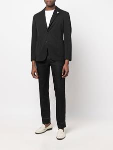 Lardini Blazer met enkele rij knopen - Zwart