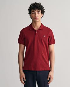 Gant Men Regular Fit Shield piqué poloshirt Rood