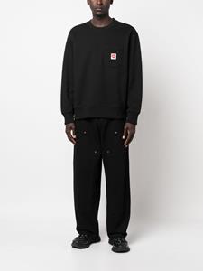 Jeans met logopatch - Zwart