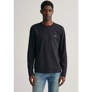 Gant Shirt met lange mouwen REG SHIELD LS T-SHIRT met logoborduursel op borsthoogte