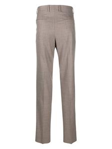 Tagliatore Slim-fit plooibroek - Bruin