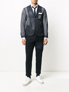 thombrowne Thom Browne 4-Bar slim-fit tonale broek - Blauw
