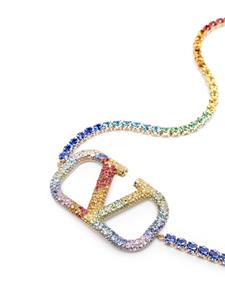 valentinogaravani Valentino Garavani Riem verfraaid met kristallen - Blauw