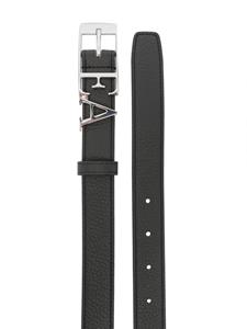 emporioarmani Emporio Armani Leren riem - Zwart
