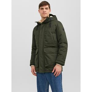 JACK&JONES Parka met kap en schapenvacht Clip