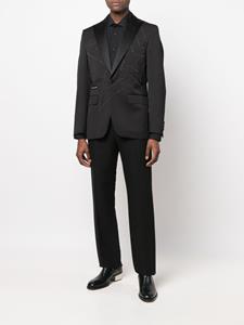 philippplein Philipp Plein Blazer met stras - Zwart