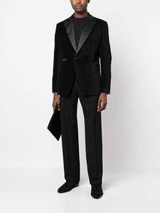 philippplein Philipp Plein Fluwelen blazer - Zwart