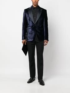 philippplein Philipp Plein Blazer met fluwelen finish - Blauw