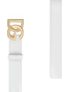dolce&gabbana Dolce & Gabbana Leren riem - Wit