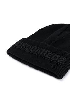 DSQUARED2 Muts met geborduurd logo - Zwart